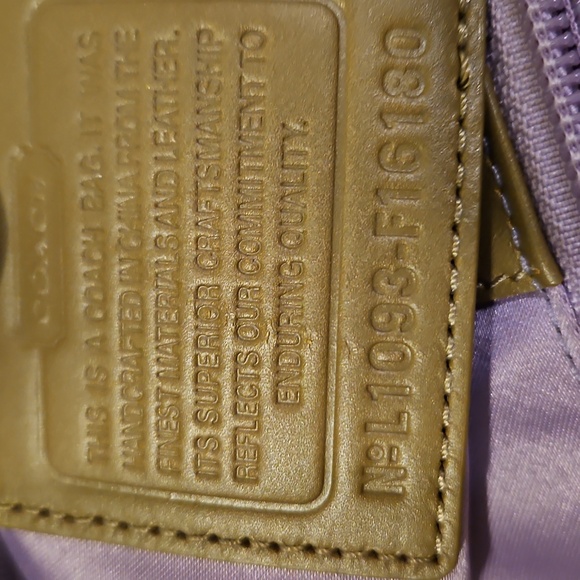 Coach Carly Patchwork Embossed Metallic Tote. Like New - Picture 3 of 13